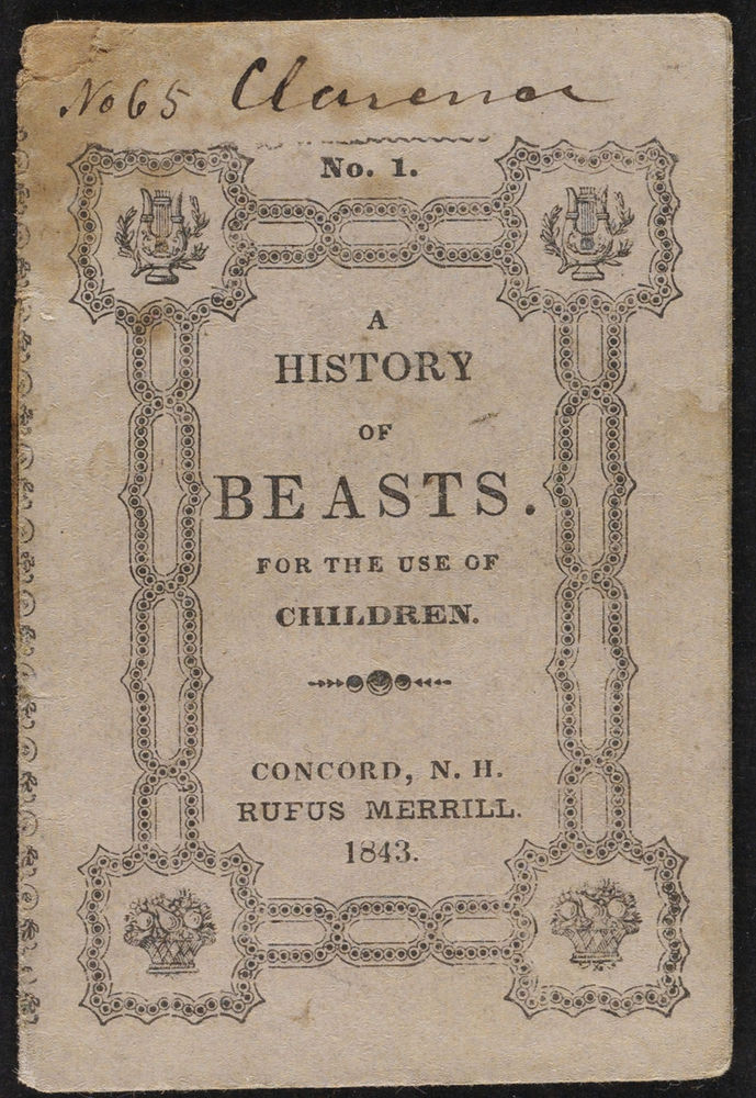 Scan 0001 of A history of beasts for the use of children