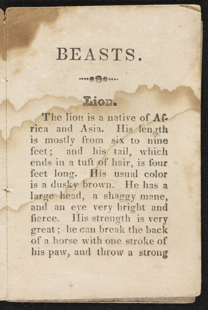 Scan 0005 of A history of beasts for the use of children