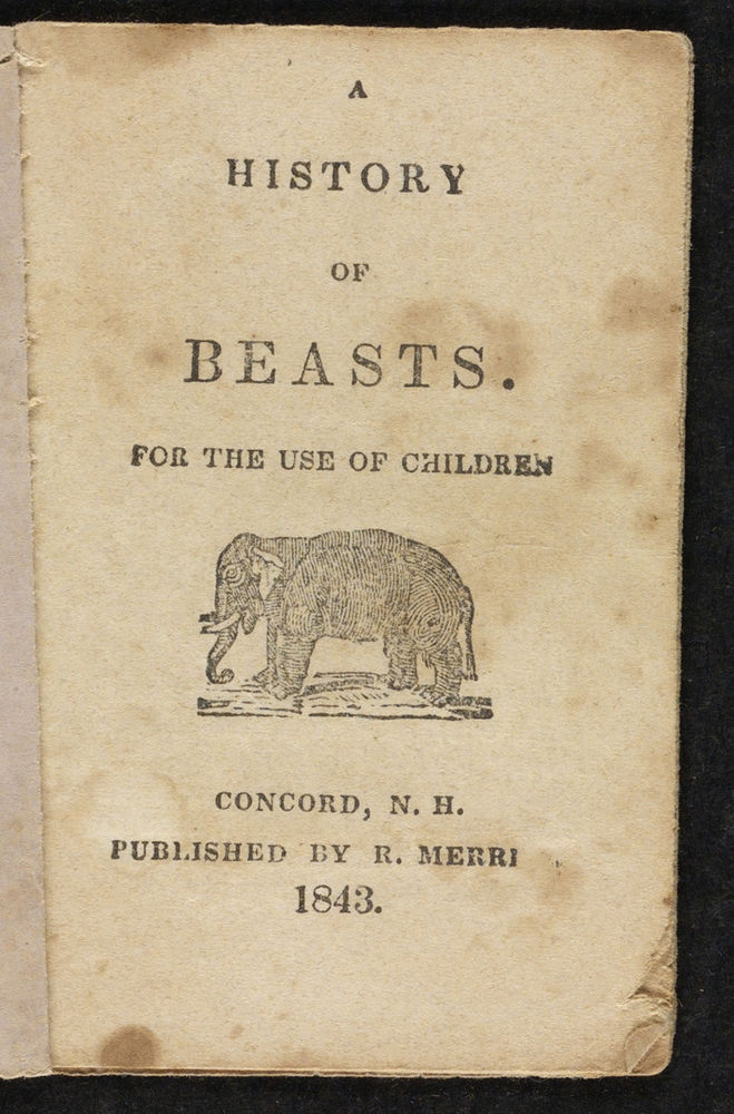 Scan 0003 of A history of beasts for the use of children