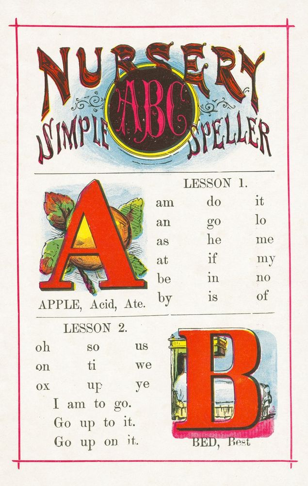 Scan 0003 of Nursery ABC and simple speller [State 1]
