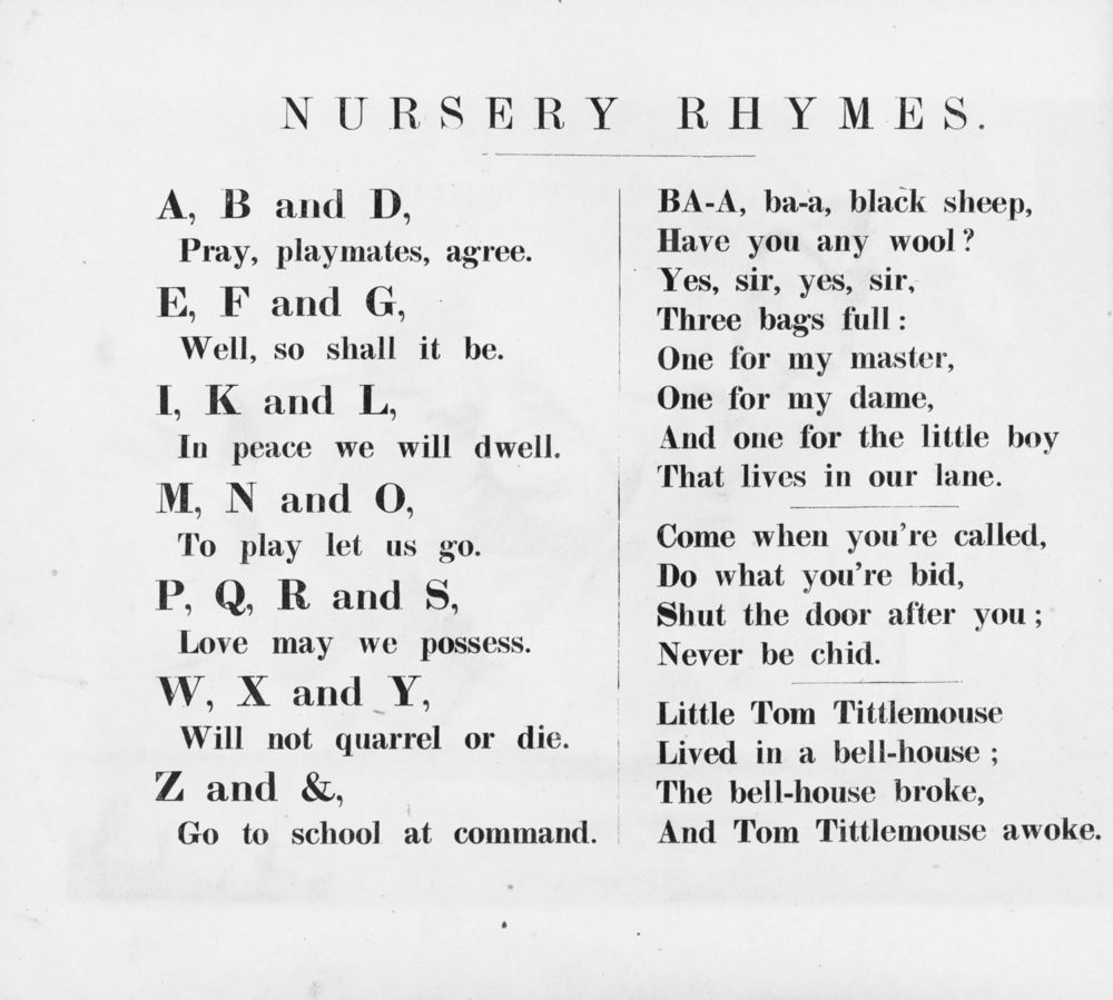 Scan 0004 of Nursery rhymes