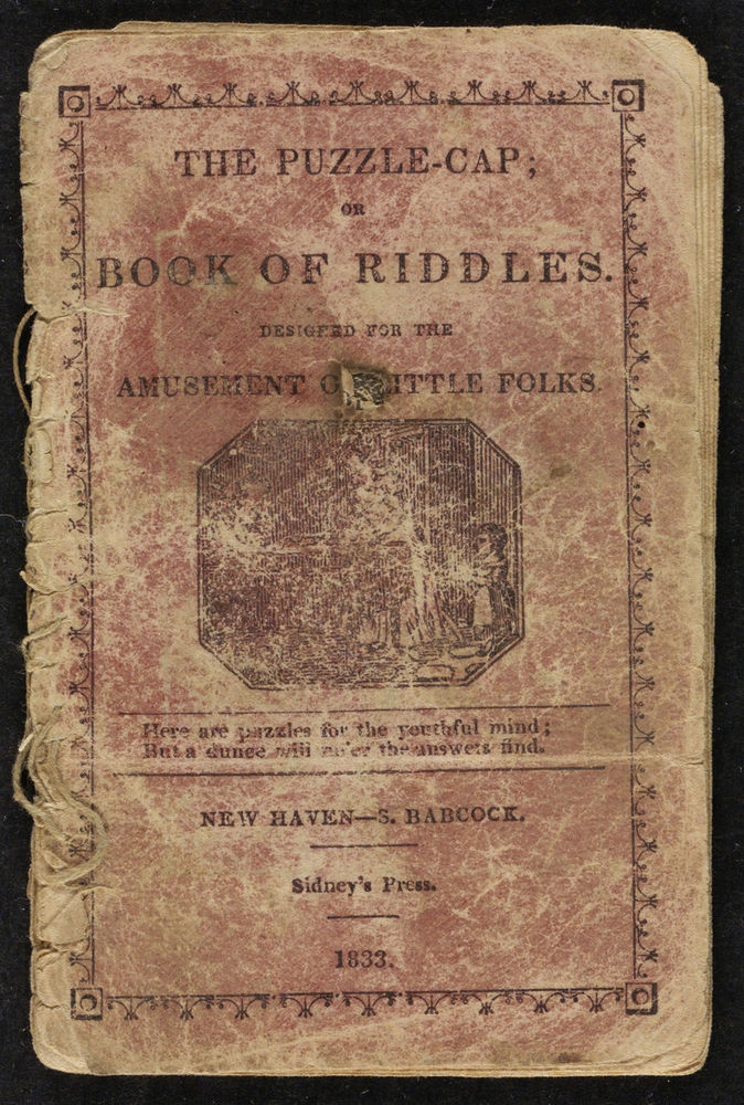 Scan 0001 of The puzzle-cap, or, Book of riddles