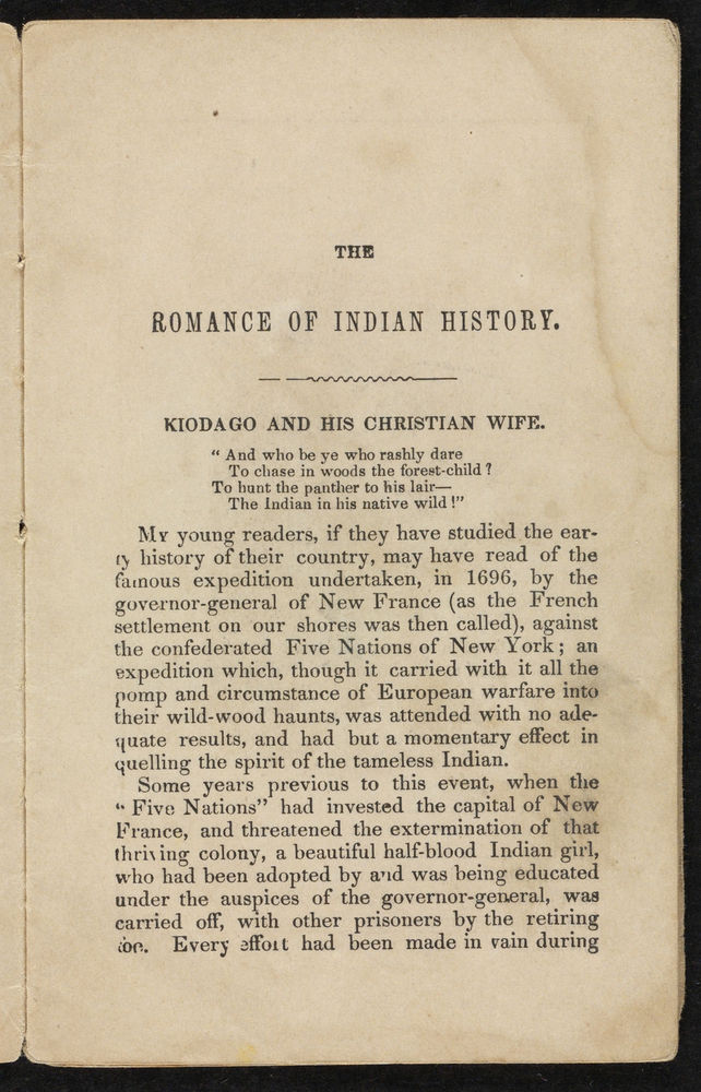 Scan 0005 of Romance of Indian history, or, Thrilling incidents in the early settlement of America