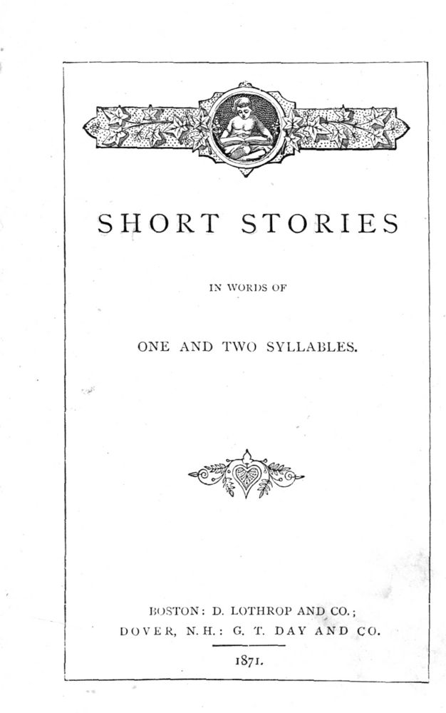 Scan 0005 of Short stories in words of one and two syllables