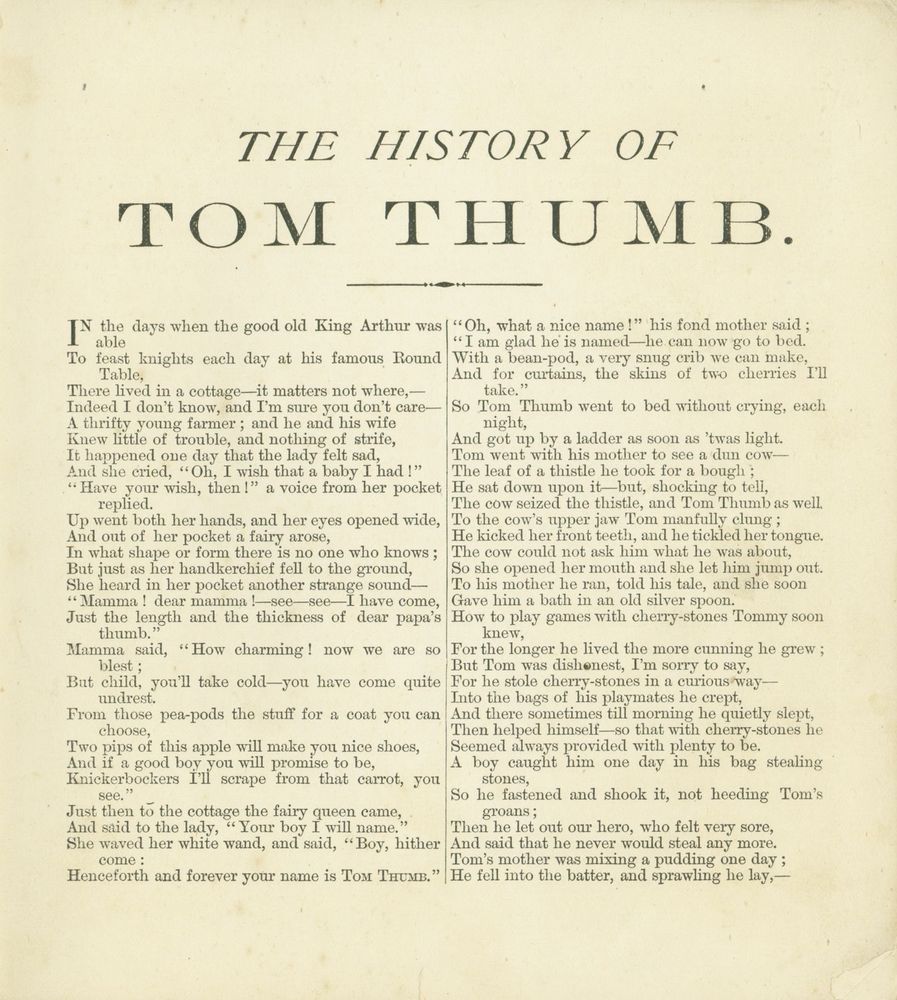 Scan 0003 of Story of Tom Thumb