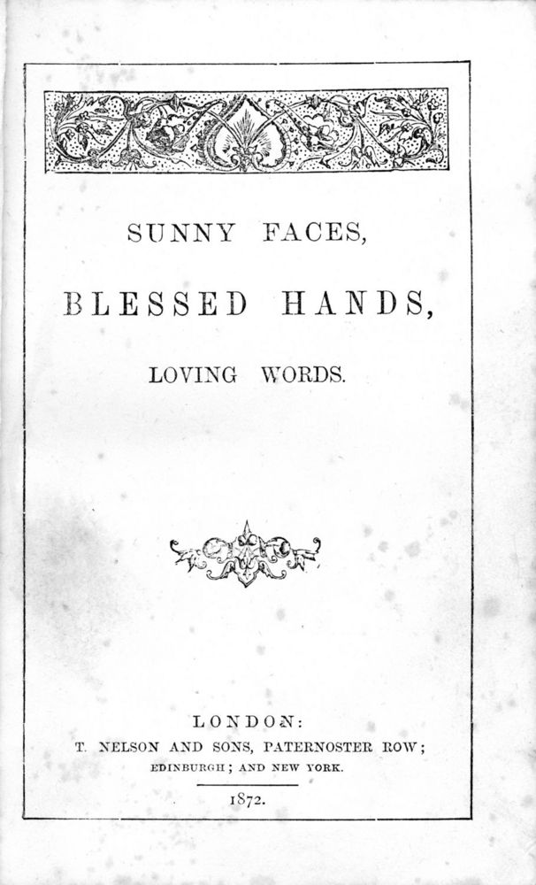 Scan 0009 of Sunny faces, blessed hands, loving words