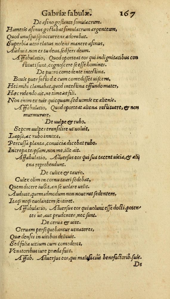 Scan 0175 of Aesopi Phrygis Fabulae graece et latine