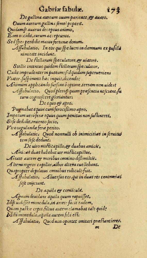 Scan 0181 of Aesopi Phrygis Fabulae graece et latine