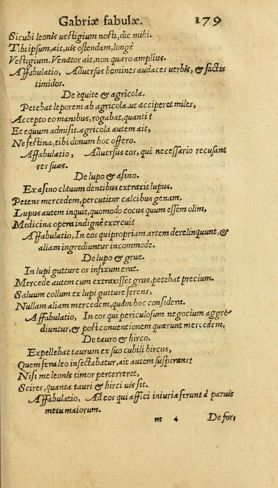 Scan 0187 of Aesopi Phrygis Fabulae graece et latine