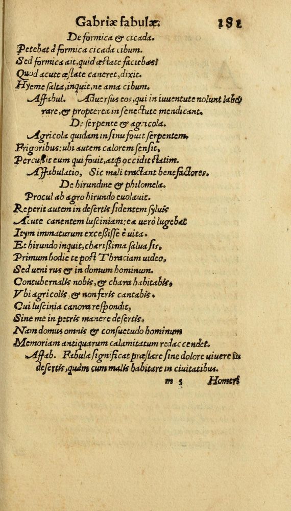 Scan 0189 of Aesopi Phrygis Fabulae graece et latine