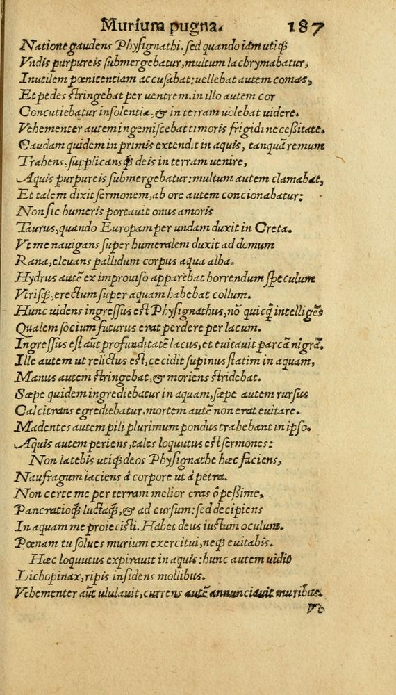 Scan 0195 of Aesopi Phrygis Fabulae graece et latine