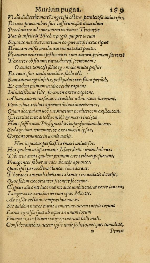 Scan 0197 of Aesopi Phrygis Fabulae graece et latine