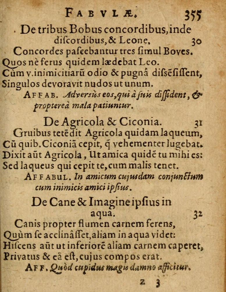 Scan 0361 of Æsopi Phrygis Fabulae graece et latine, cum aliis quibusdam opusculis