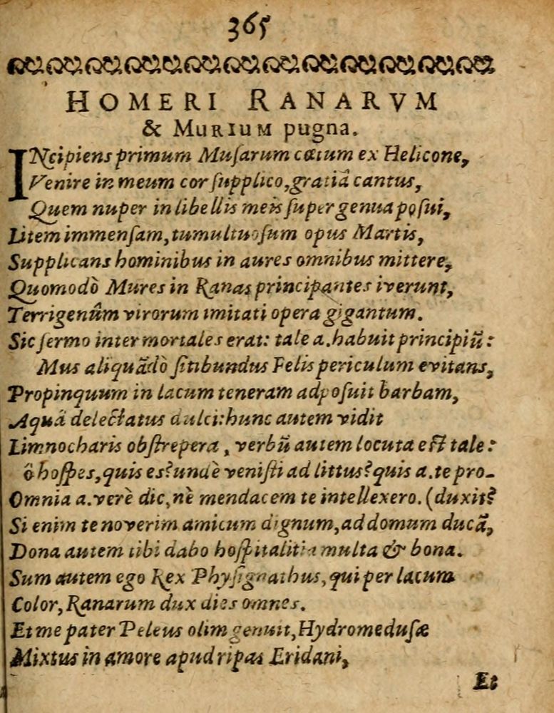 Scan 0371 of Æsopi Phrygis Fabulae graece et latine, cum aliis quibusdam opusculis