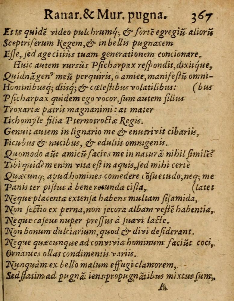 Scan 0373 of Æsopi Phrygis Fabulae graece et latine, cum aliis quibusdam opusculis