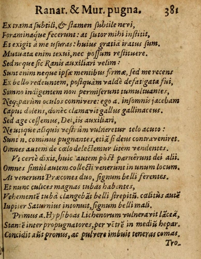 Scan 0387 of Æsopi Phrygis Fabulae graece et latine, cum aliis quibusdam opusculis