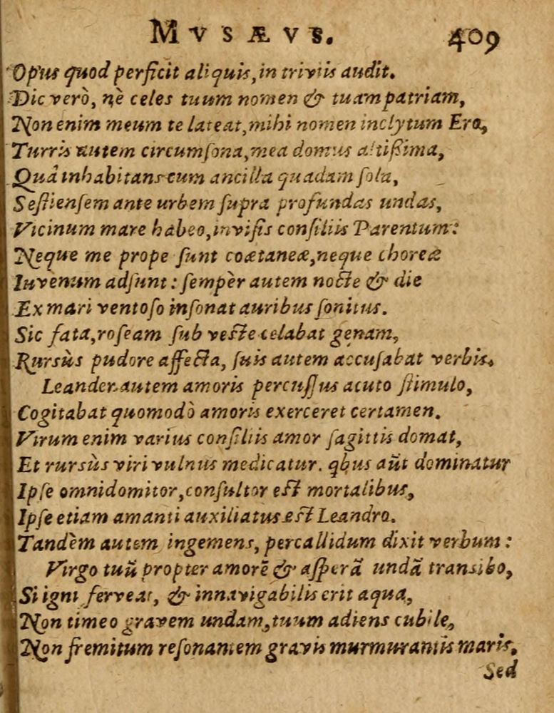 Scan 0415 of Æsopi Phrygis Fabulae graece et latine, cum aliis quibusdam opusculis