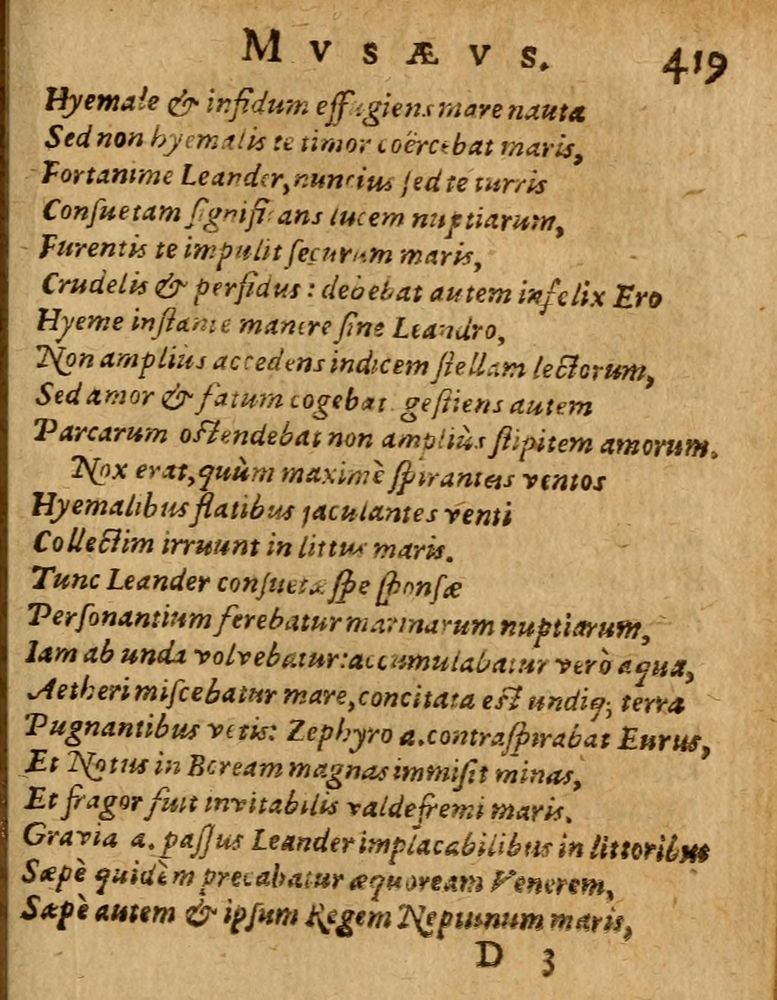 Scan 0425 of Æsopi Phrygis Fabulae graece et latine, cum aliis quibusdam opusculis