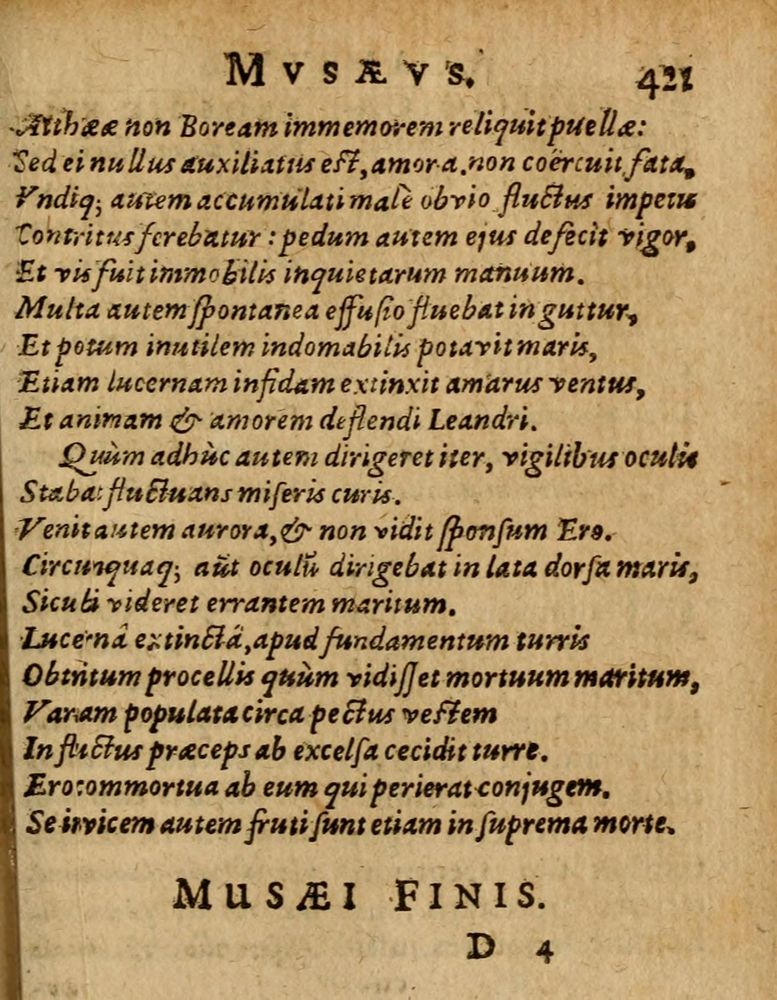 Scan 0427 of Æsopi Phrygis Fabulae graece et latine, cum aliis quibusdam opusculis