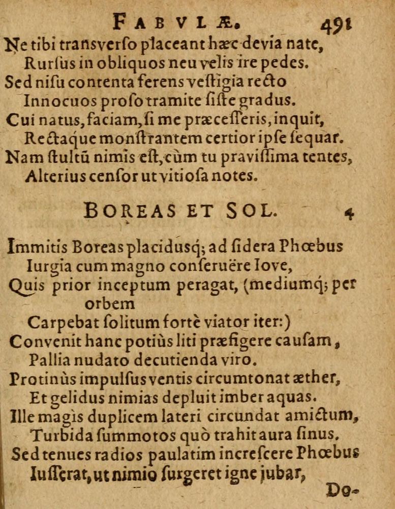 Scan 0497 of Æsopi Phrygis Fabulae graece et latine, cum aliis quibusdam opusculis