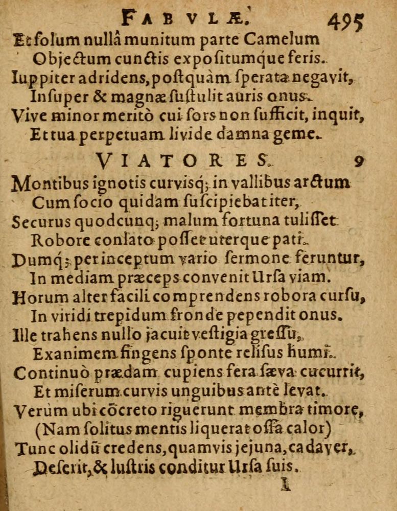Scan 0501 of Æsopi Phrygis Fabulae graece et latine, cum aliis quibusdam opusculis