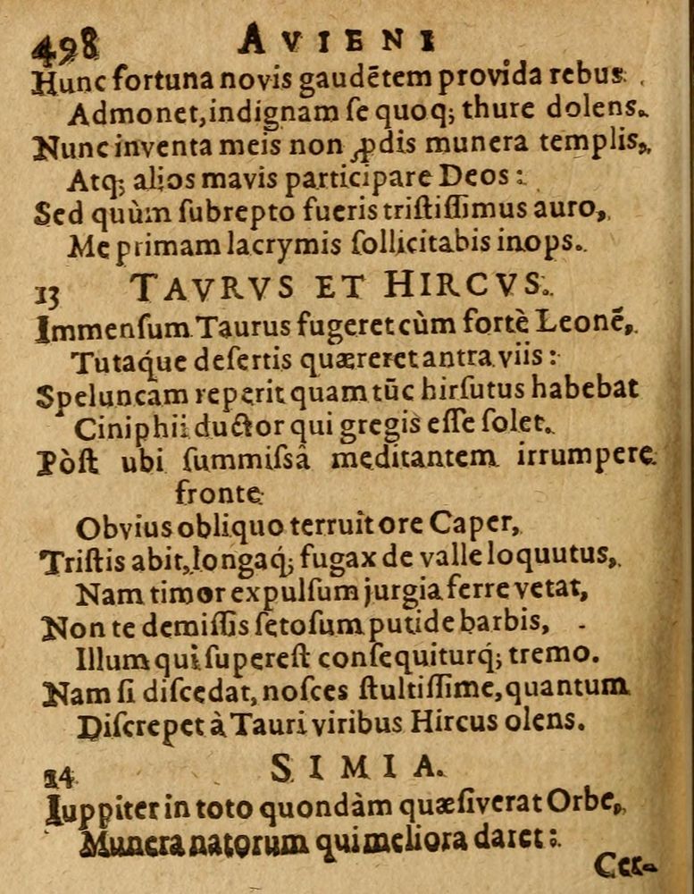 Scan 0504 of Æsopi Phrygis Fabulae graece et latine, cum aliis quibusdam opusculis