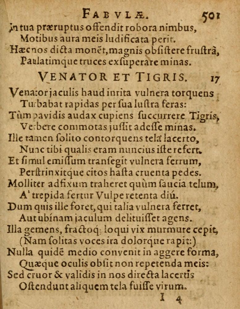 Scan 0507 of Æsopi Phrygis Fabulae graece et latine, cum aliis quibusdam opusculis