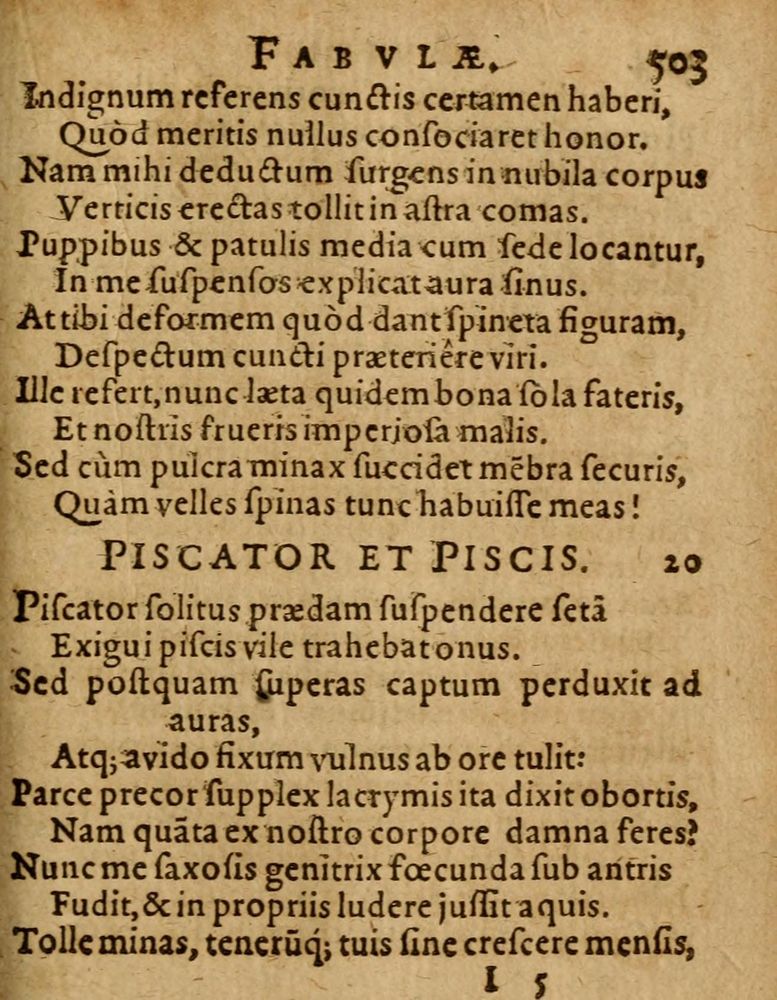 Scan 0509 of Æsopi Phrygis Fabulae graece et latine, cum aliis quibusdam opusculis