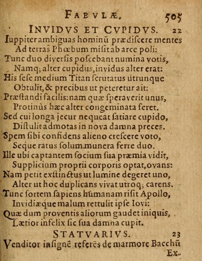 Scan 0511 of Æsopi Phrygis Fabulae graece et latine, cum aliis quibusdam opusculis