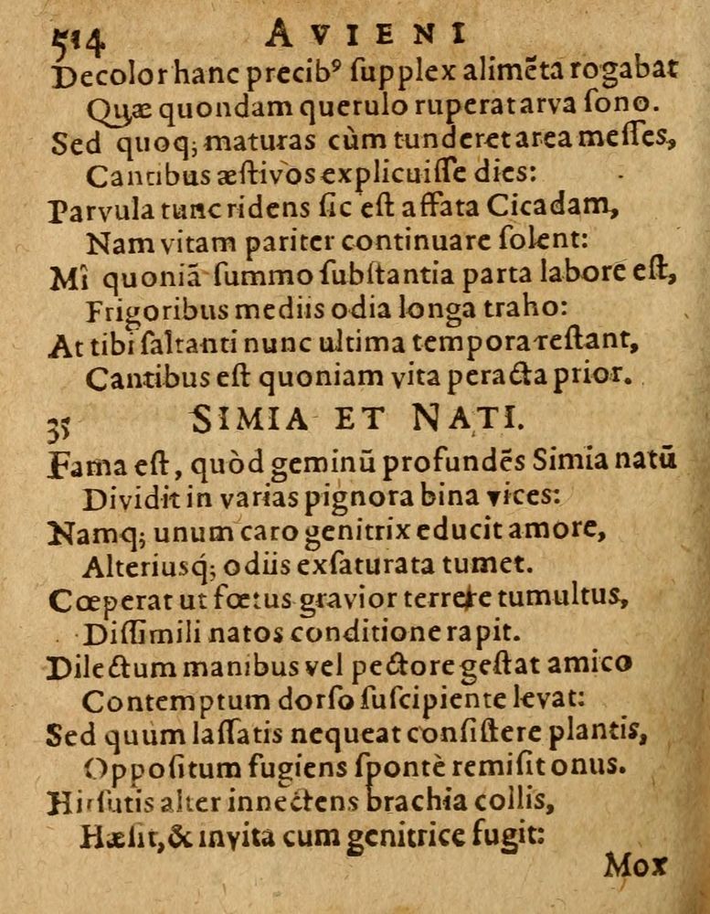 Scan 0520 of Æsopi Phrygis Fabulae graece et latine, cum aliis quibusdam opusculis