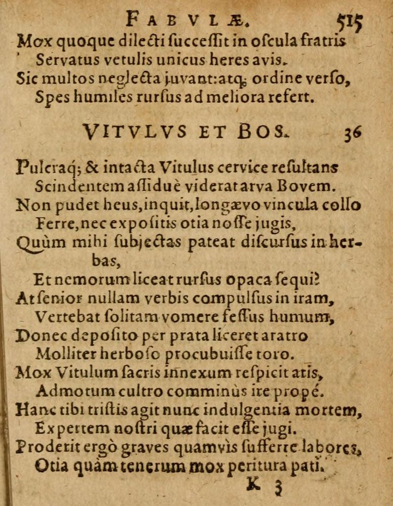 Scan 0521 of Æsopi Phrygis Fabulae graece et latine, cum aliis quibusdam opusculis