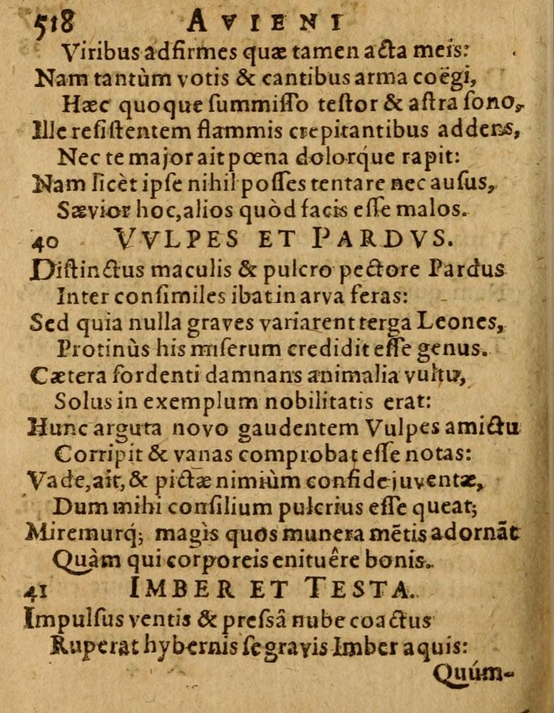 Scan 0524 of Æsopi Phrygis Fabulae graece et latine, cum aliis quibusdam opusculis