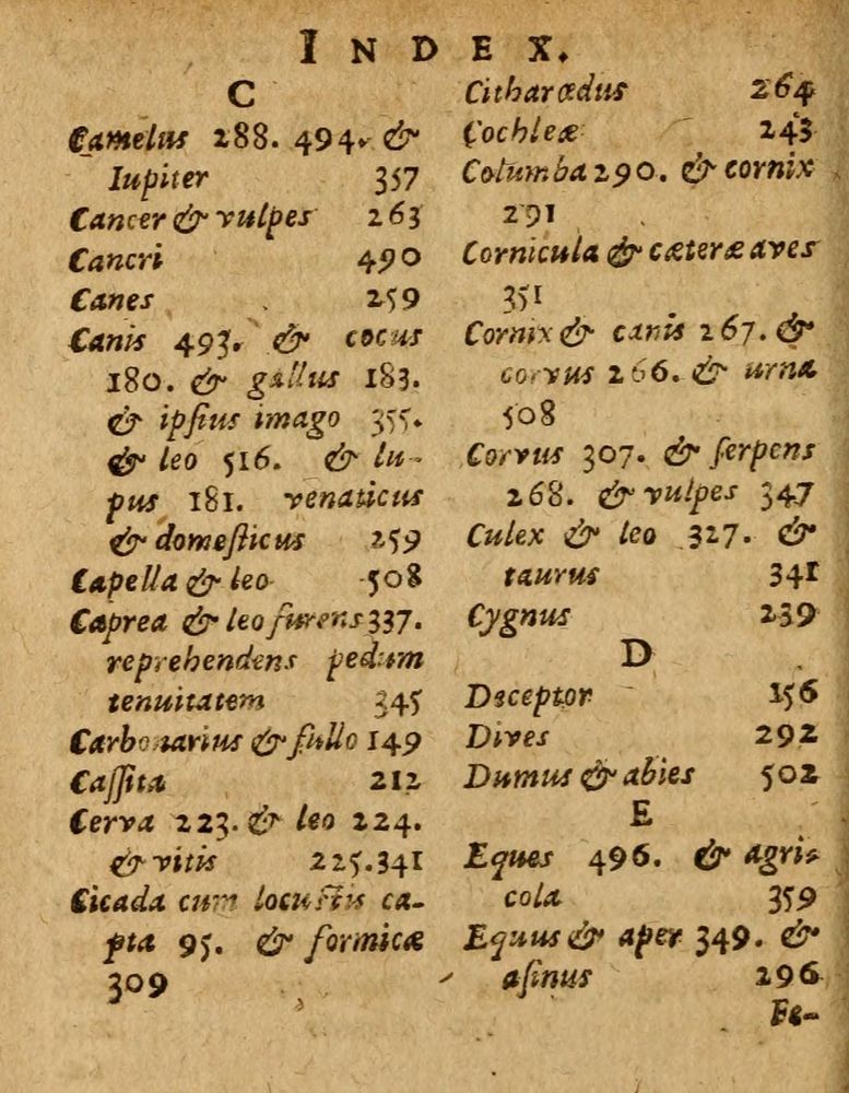 Scan 0528 of Æsopi Phrygis Fabulae graece et latine, cum aliis quibusdam opusculis