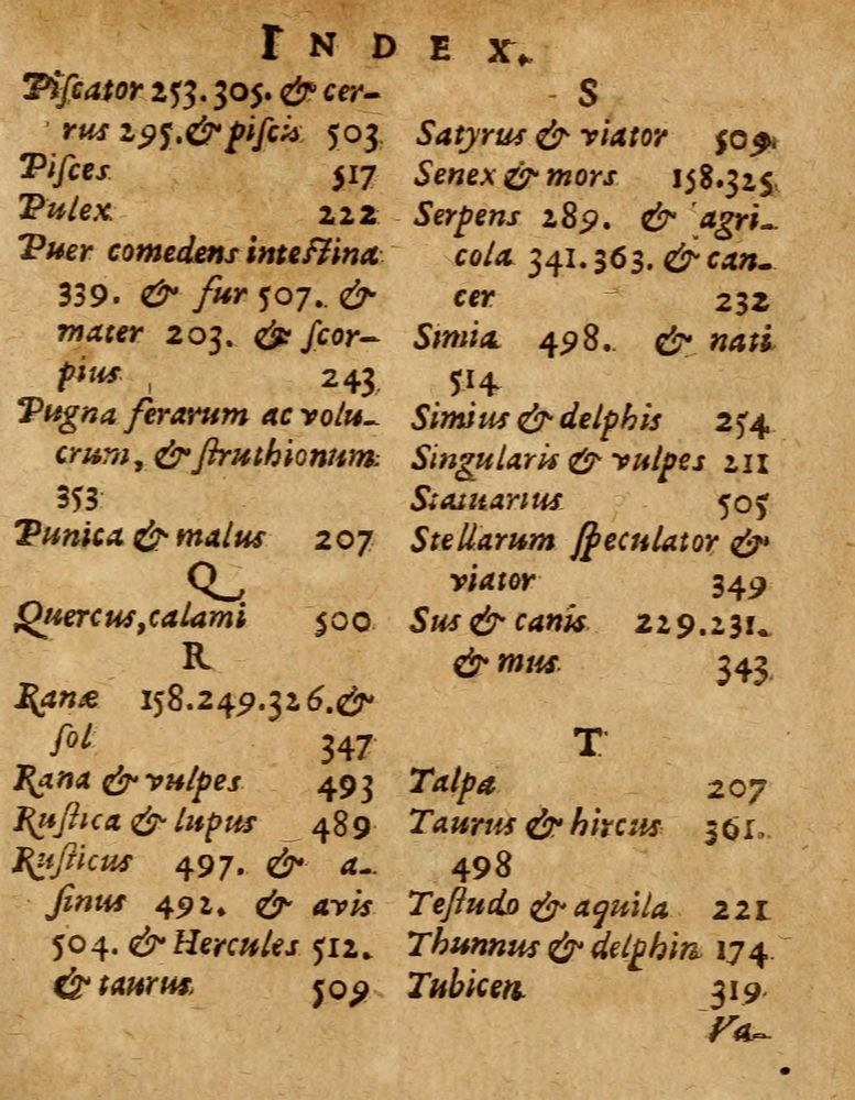 Scan 0531 of Æsopi Phrygis Fabulae graece et latine, cum aliis quibusdam opusculis
