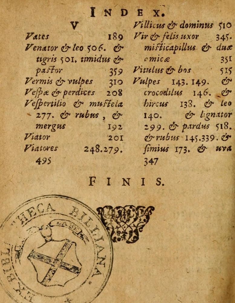 Scan 0532 of Æsopi Phrygis Fabulae graece et latine, cum aliis quibusdam opusculis
