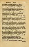 Thumbnail 0051 of Aesopi Phrygis Fabellae Graece & Latine, cum alijs opusculis, quorum index proxima refertur pagella.