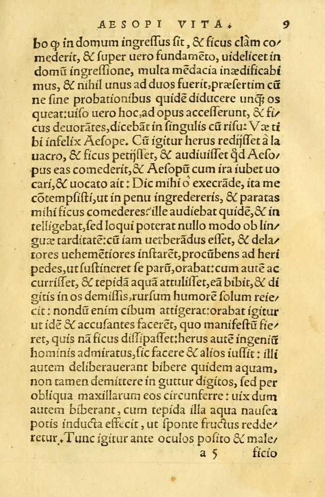 Scan 0013 of Aesopi Phrygis fabellae græce & latine