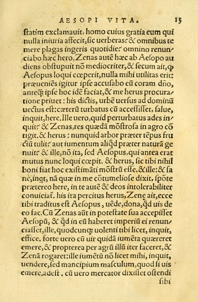 Scan 0017 of Aesopi Phrygis fabellae græce & latine
