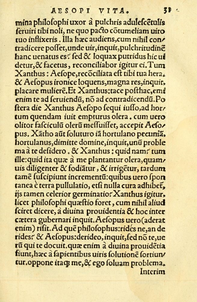 Scan 0035 of Aesopi Phrygis fabellae græce & latine