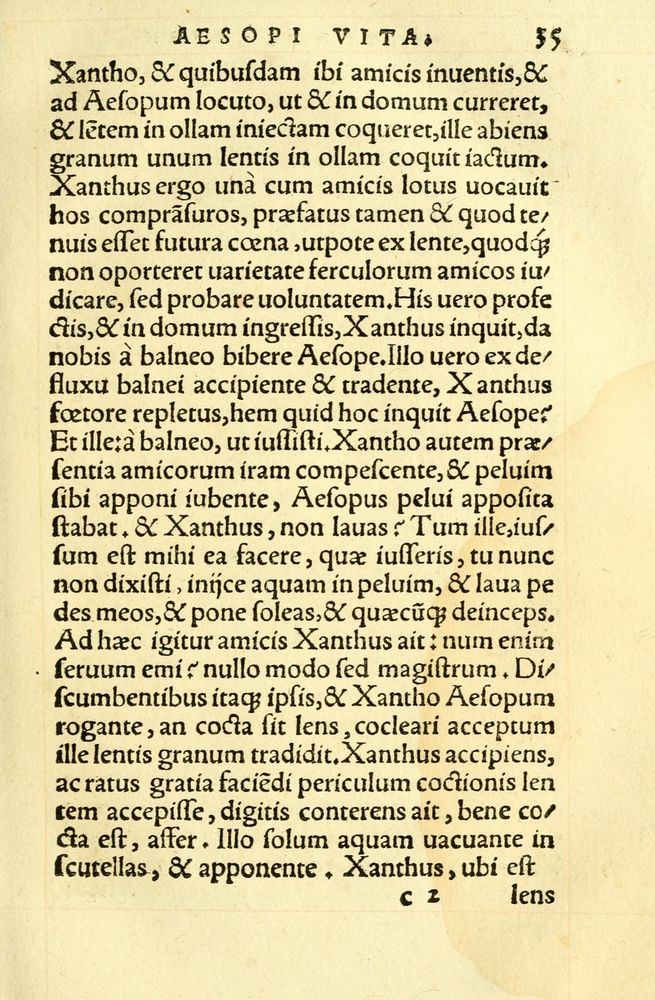 Scan 0039 of Aesopi Phrygis fabellae græce & latine