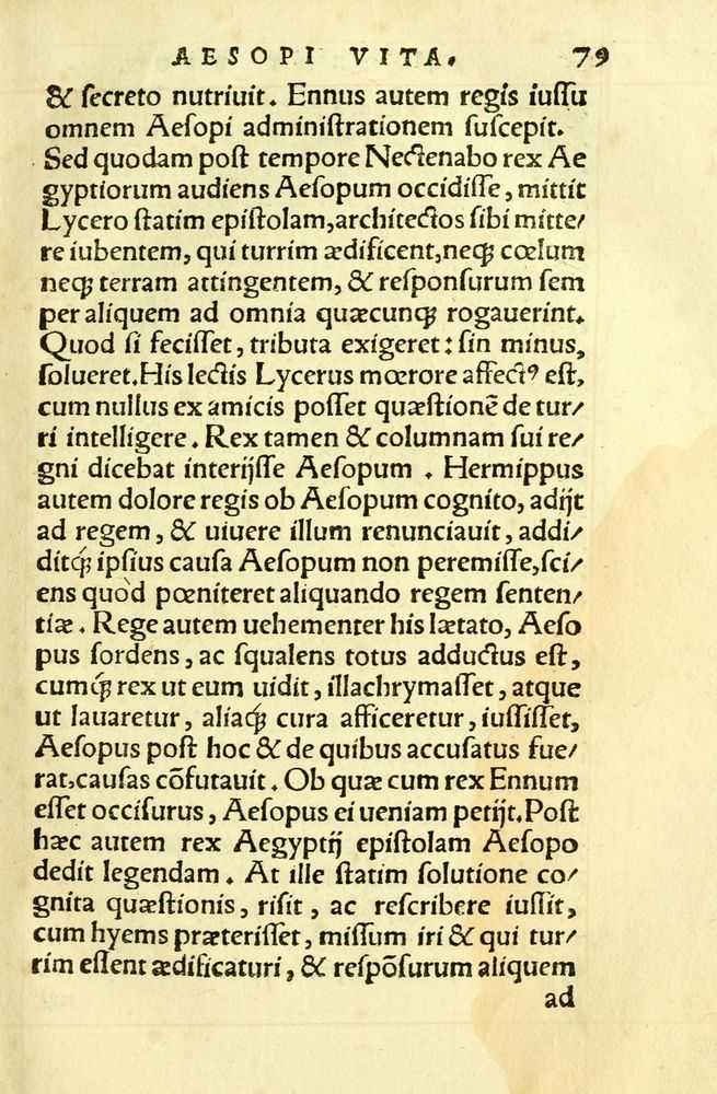 Scan 0083 of Aesopi Phrygis fabellae græce & latine