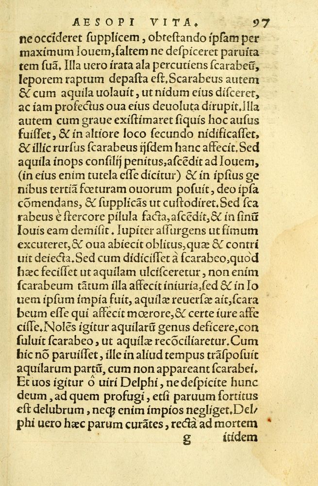Scan 0101 of Aesopi Phrygis fabellae græce & latine