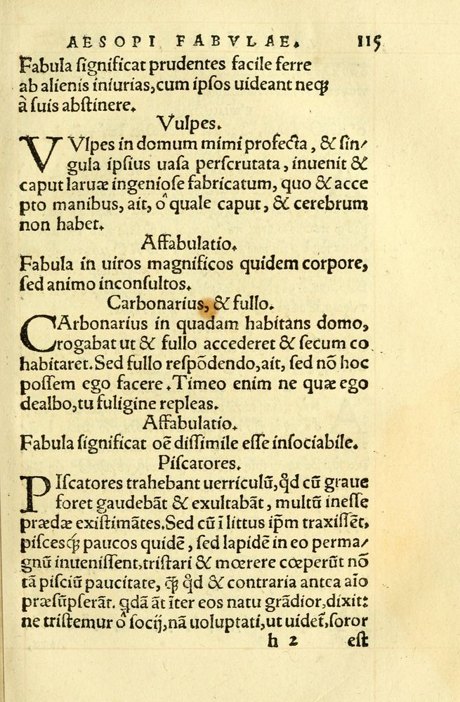 Scan 0119 of Aesopi Phrygis fabellae græce & latine