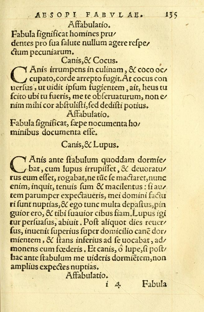 Scan 0139 of Aesopi Phrygis fabellae græce & latine