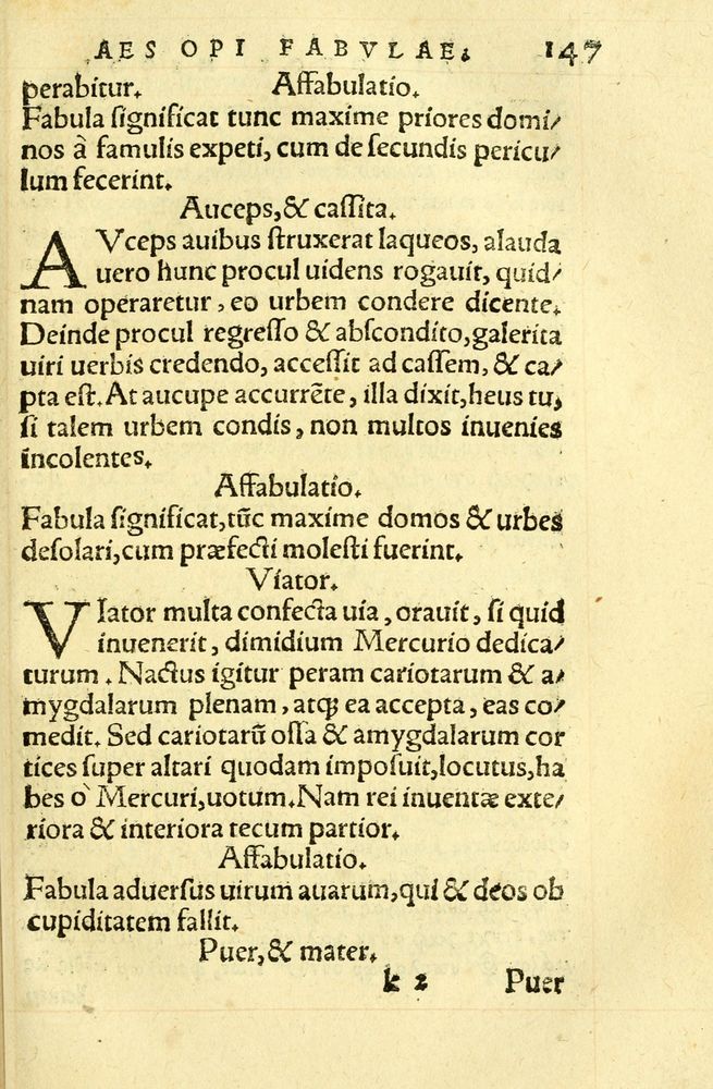 Scan 0151 of Aesopi Phrygis fabellae græce & latine