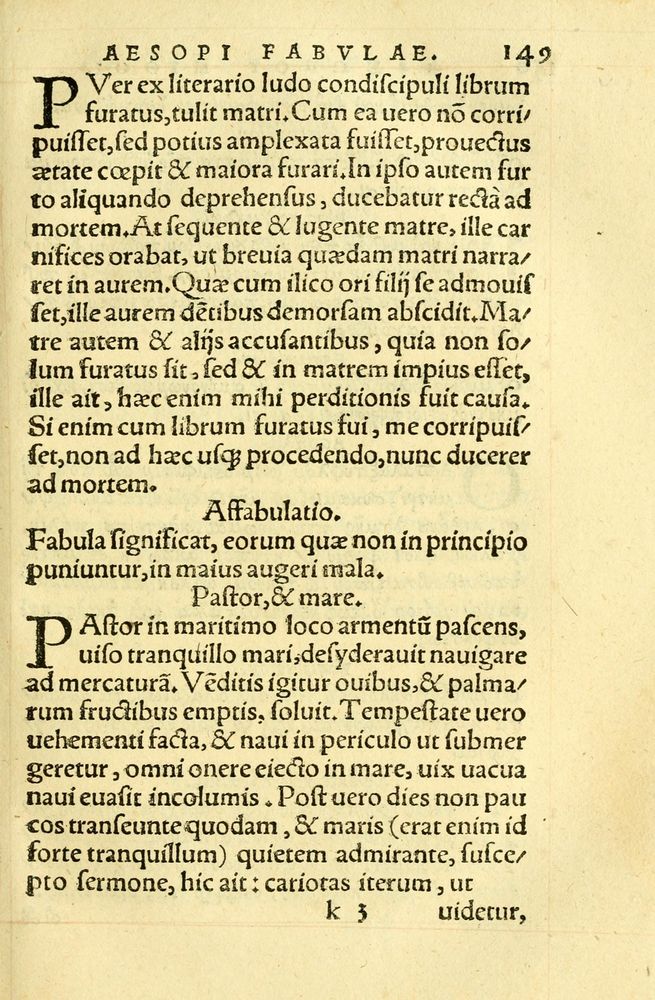 Scan 0153 of Aesopi Phrygis fabellae græce & latine
