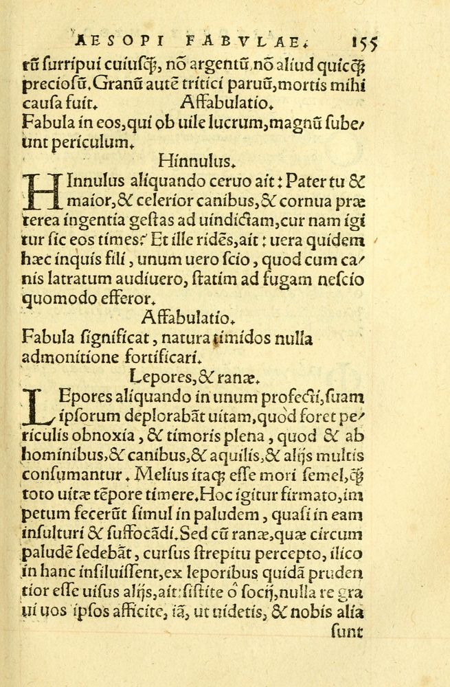 Scan 0159 of Aesopi Phrygis fabellae græce & latine