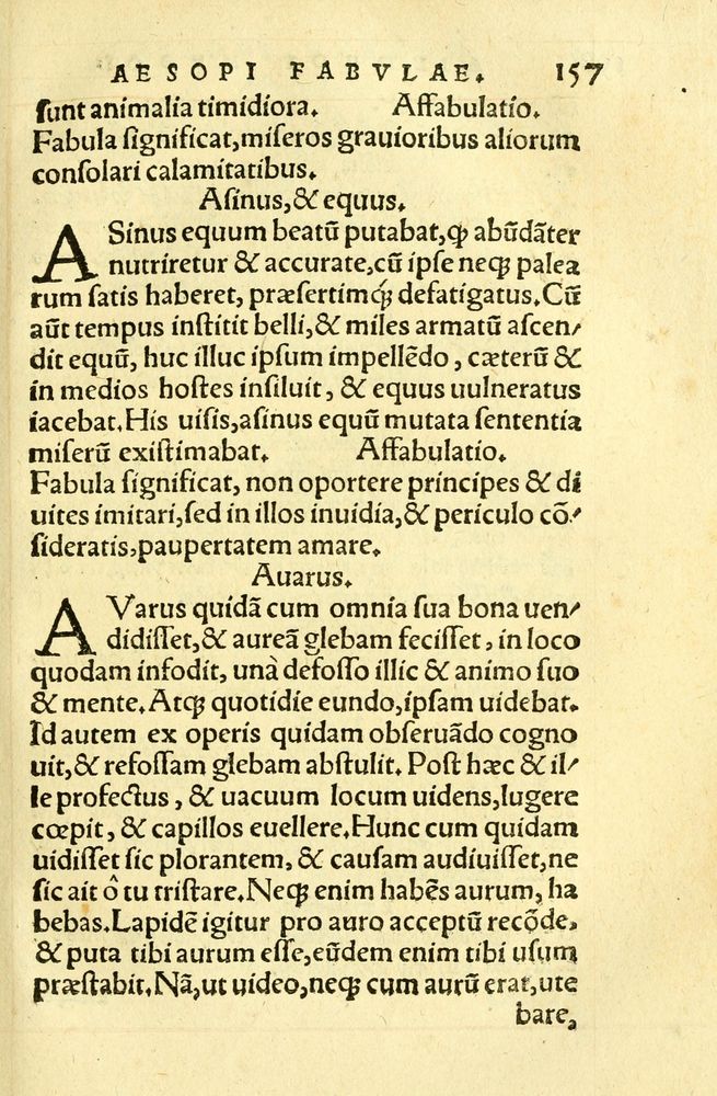 Scan 0161 of Aesopi Phrygis fabellae græce & latine