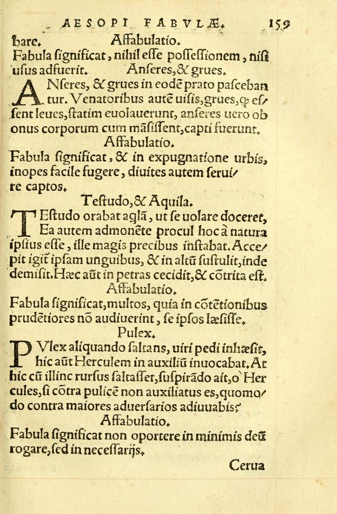 Scan 0163 of Aesopi Phrygis fabellae græce & latine