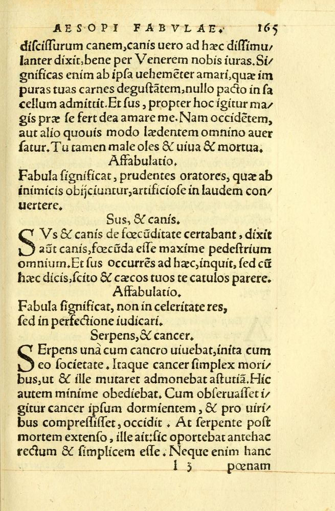 Scan 0169 of Aesopi Phrygis fabellae græce & latine